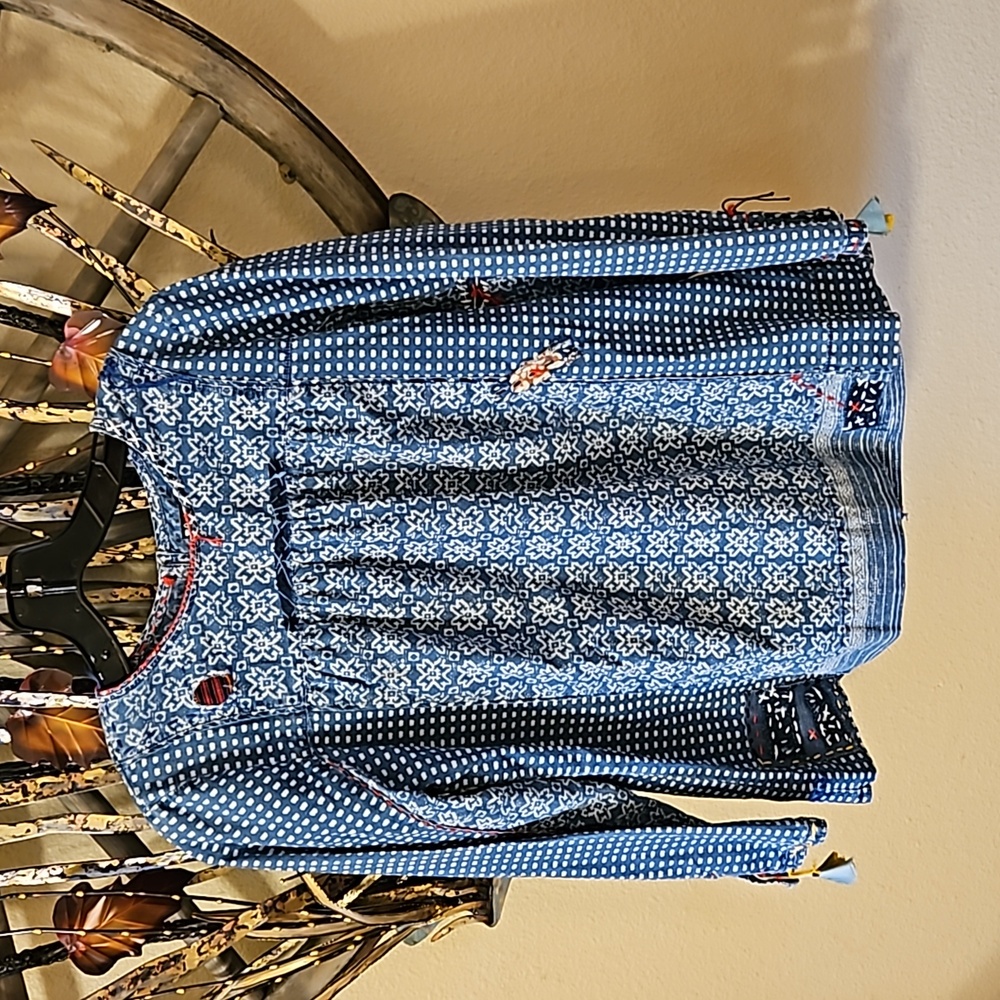 Vintage hand embellished blouse
